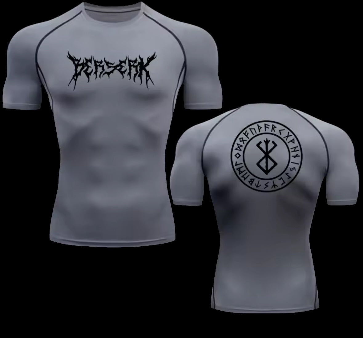Berserk Kompressions-Kurzarmshirt